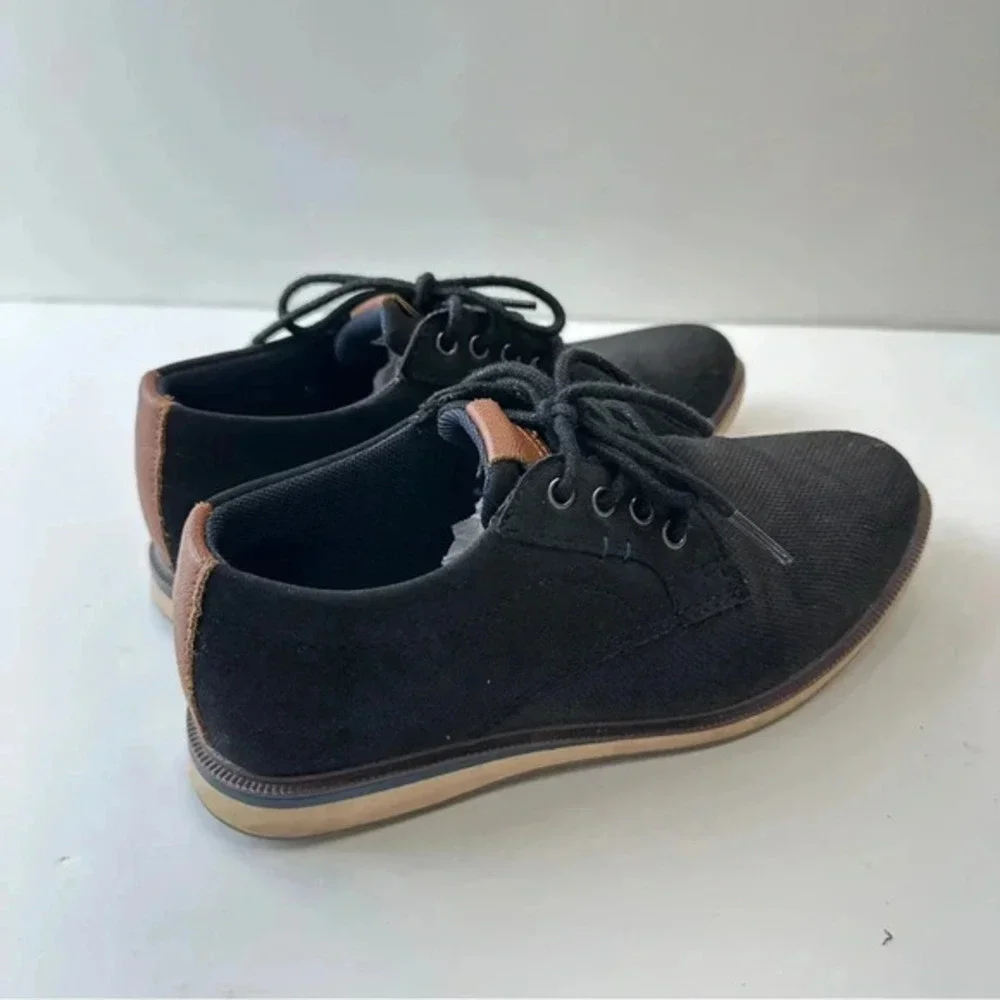 Max + Jake Lil Oscar Oxford Dress‎ Shoes Kids Boys Size 2M Black Suede Like